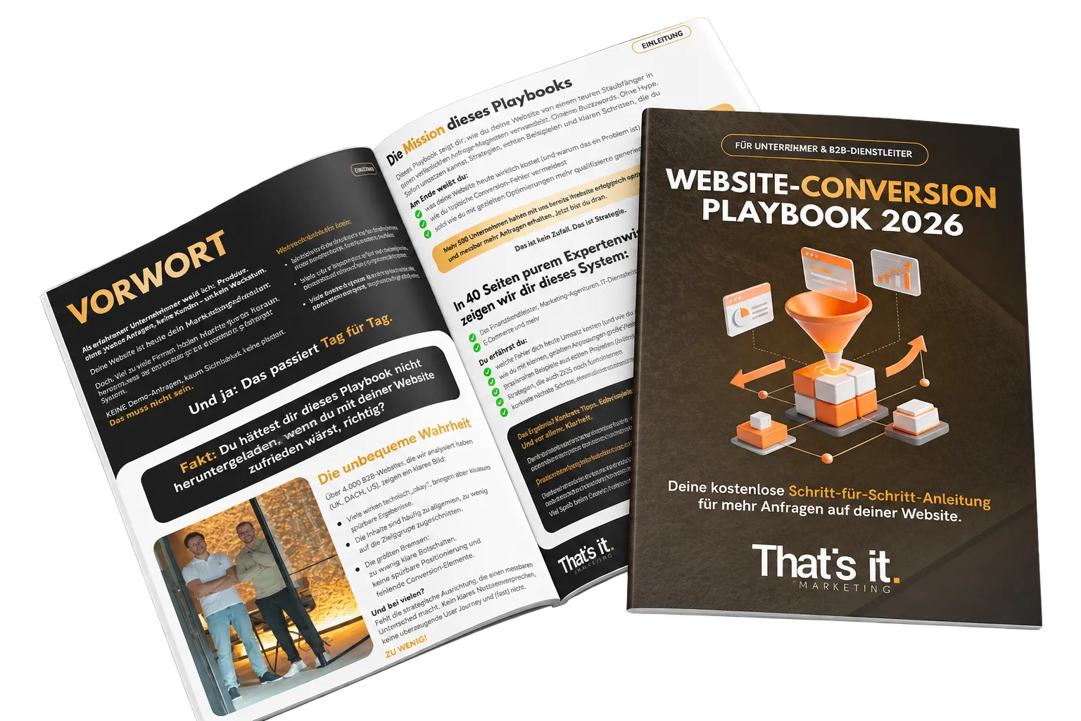 Cover des Website Conversion Playbook 2026