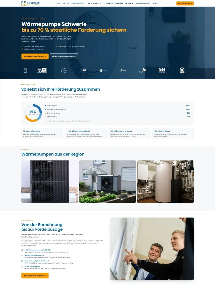 Neue Website von Th. H. Heidemann GmbH & Co. KG, von uns erstellt