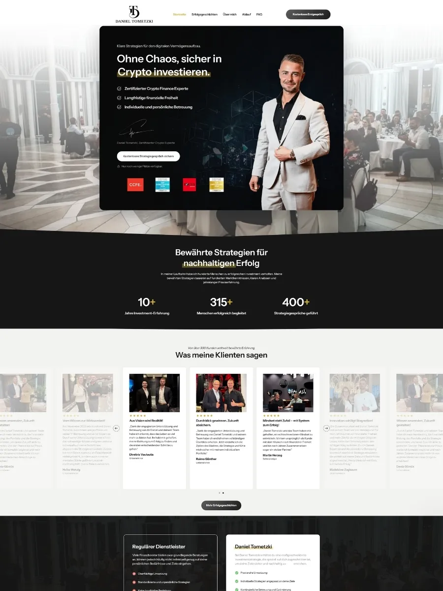 Website von Daniel Tometzki