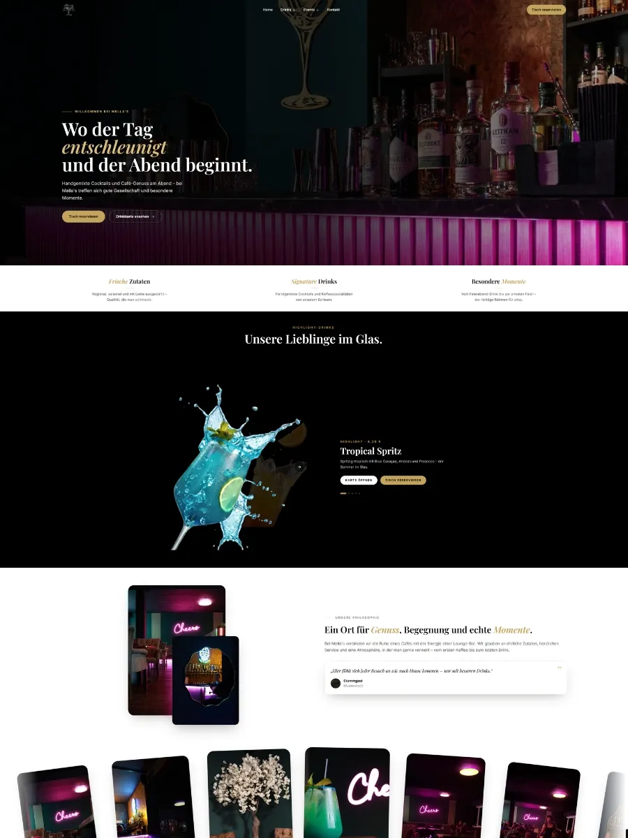 Website von Mellas